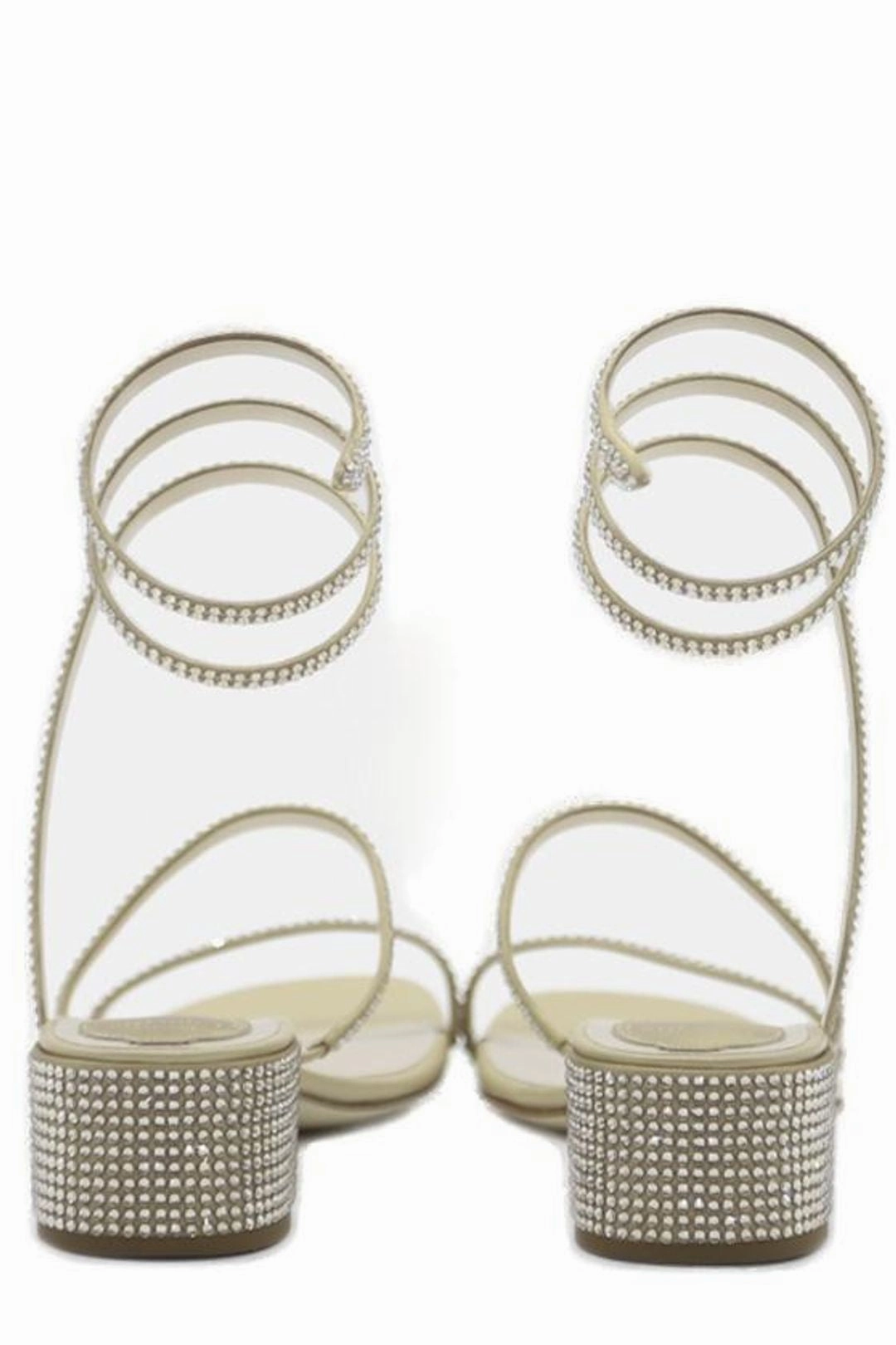 René Caovilla Rhinestone Embellished Sandals
