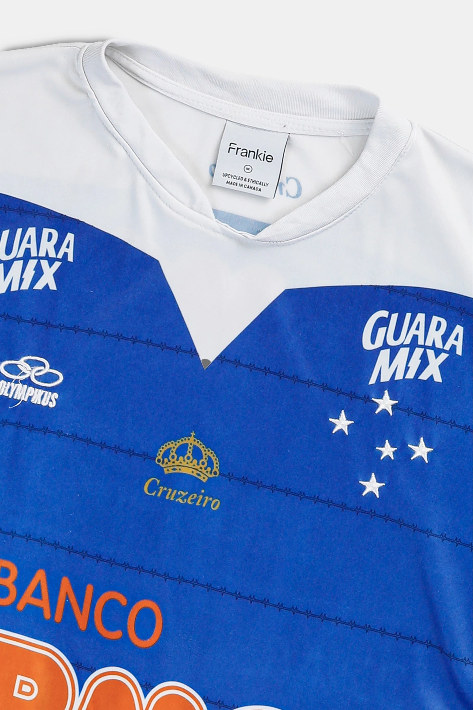 Rework Crop Cruzeiro Soccer Jersey - M