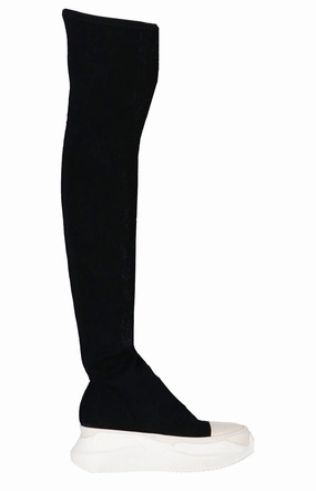 Rick Owens DRKSHDW Abstract Stocking Round Toe Sock Boots
