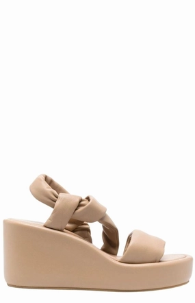Robert Clergerie Destiny Elasticated Slingback Strap Wedge Sandals