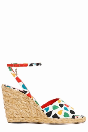 Saint Laurent Paloma Wedge Espadrilles