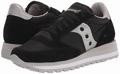 Saucony Damen Jazz Triple Sneaker. schwarz/Silber. 42 EU