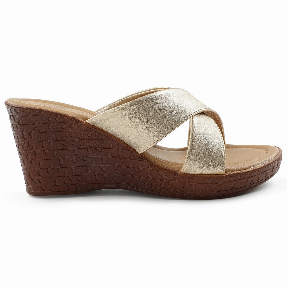 Senorita Beige Casual Wedge Heel Sandal For Women LDF-25 By Liberty