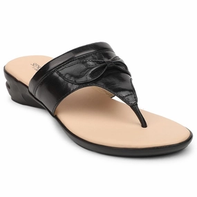 Senorita Black Casual Slipper For Women AGL-110P By Liberty