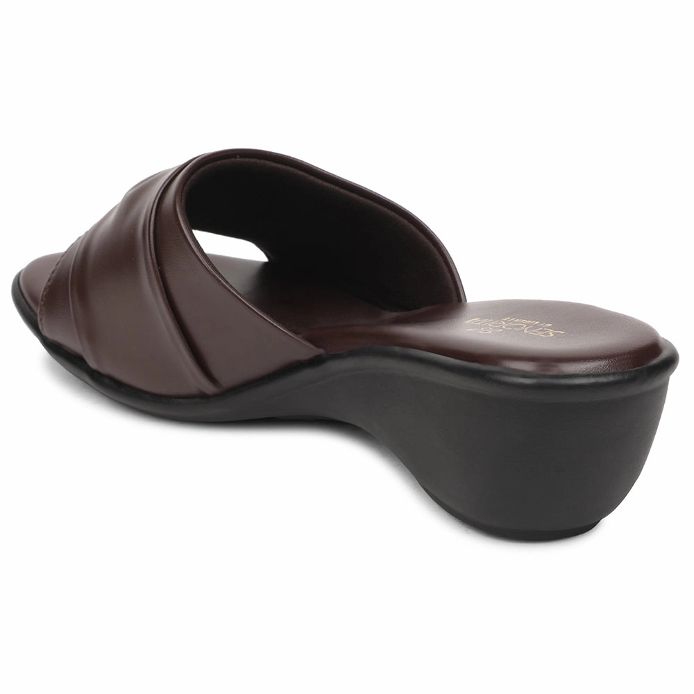 Senorita Brown Casual Wedge Heel Sandal For Women JFL-37 By Liberty