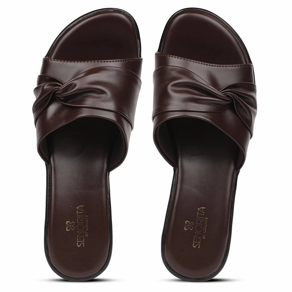 Senorita Brown Casual Wedge Heel Sandal For Women JFL-37 By Liberty