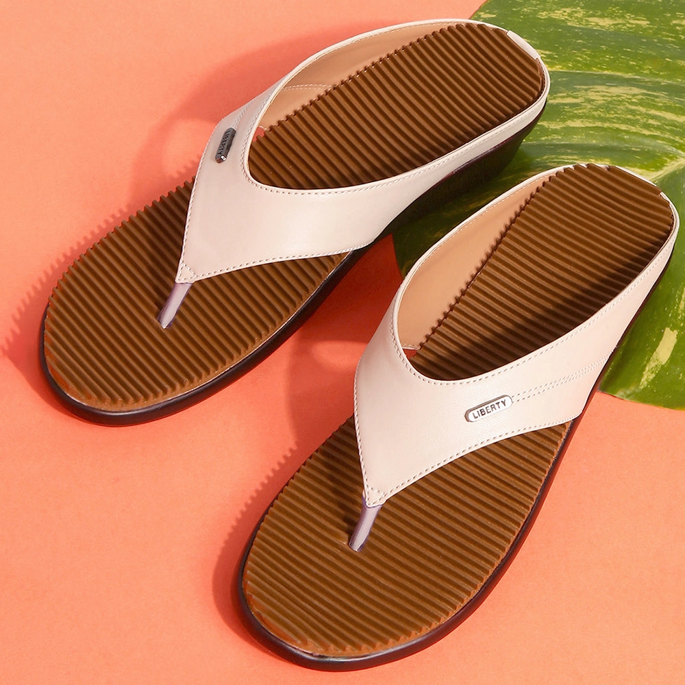 Senorita Casual (Beige) Slipper For Women D1-50 By Liberty