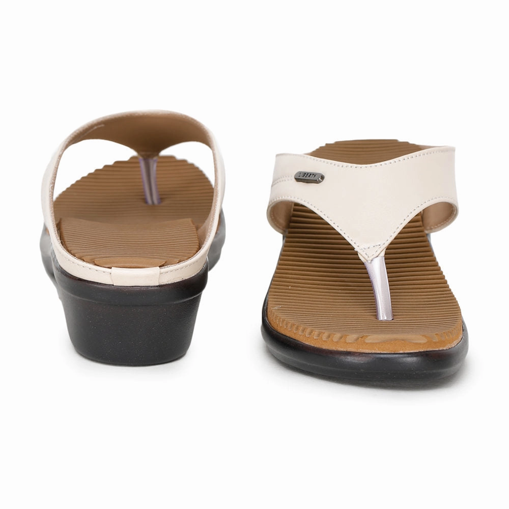 Senorita Casual (Beige) Slipper For Women D1-50 By Liberty