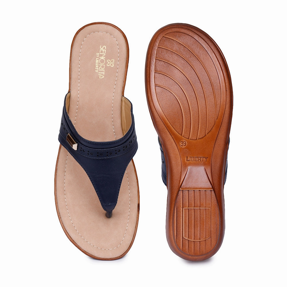 Senorita Casual (Blue) Slipper For Women MMJ-101 By Liberty