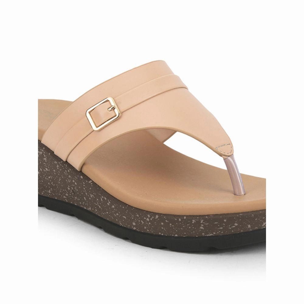 Senorita Casual Slipper For Ladies (Cream) DZL-861 By Liberty