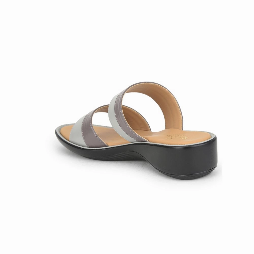 Senorita Casual Slippers For Ladies (Grey) DZL-870 By Liberty