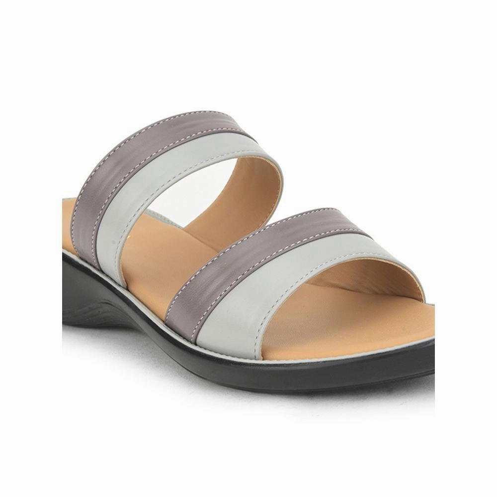 Senorita Casual Slippers For Ladies (Grey) DZL-870 By Liberty