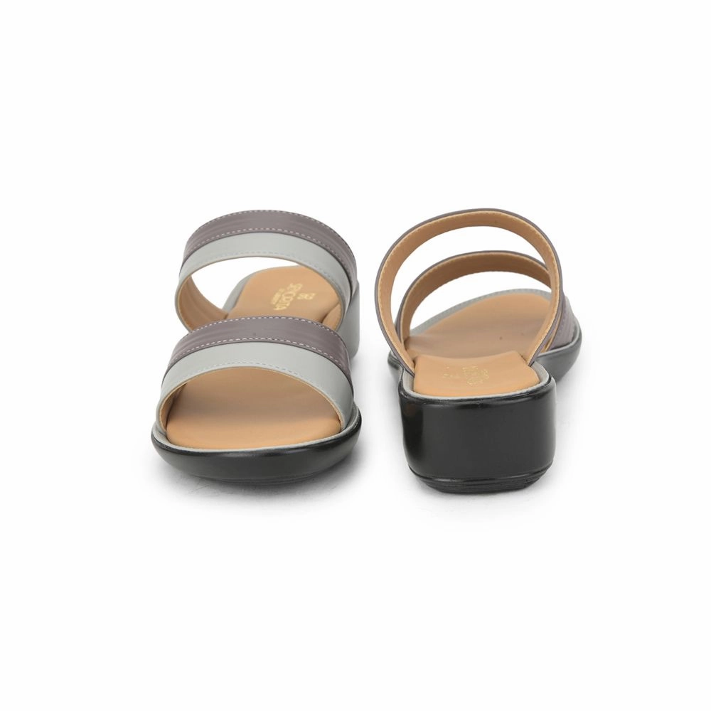 Senorita Casual Slippers For Ladies (Grey) DZL-870 By Liberty