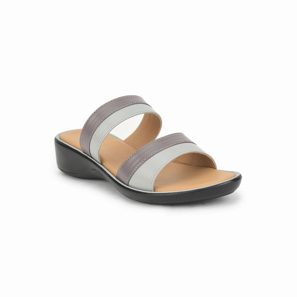 Senorita Casual Slippers For Ladies (Grey) DZL-870 By Liberty