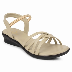 Senorita Cream Casual Sandal For Women JFL-39 By Liberty