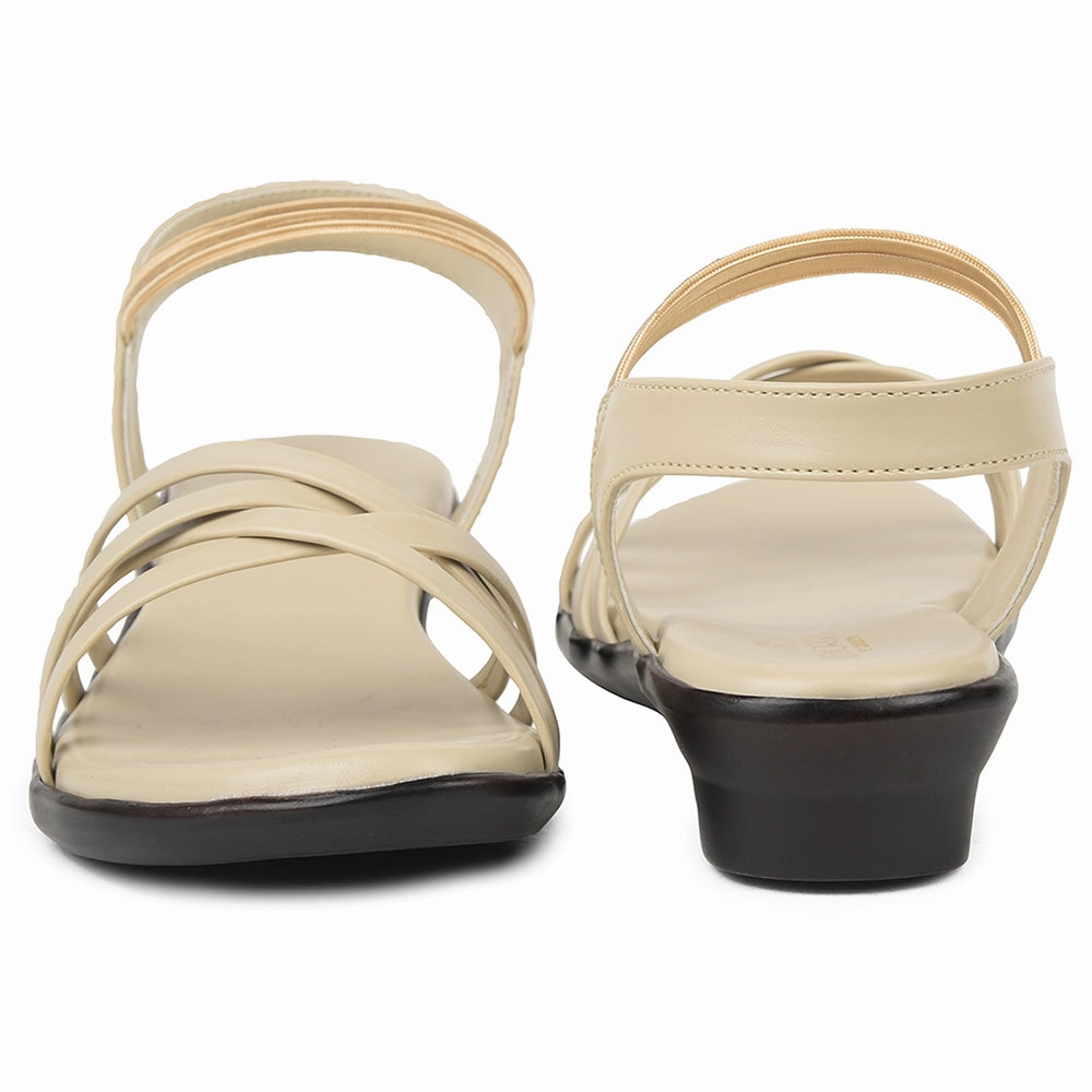 Senorita Cream Casual Sandal For Women JFL-39 By Liberty