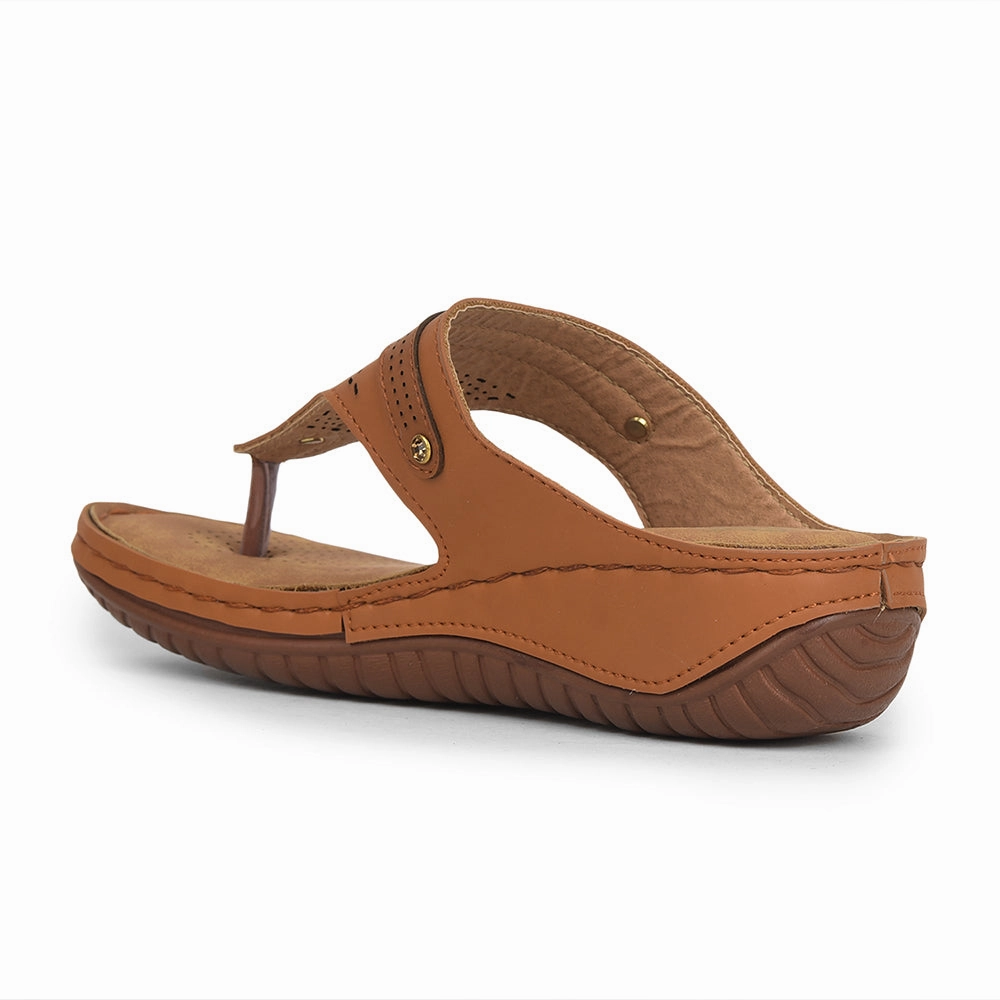 Senorita Tan Casual Slipper For Women S624-09 By Liberty