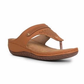 Senorita Tan Casual Slipper For Women S624-09 By Liberty