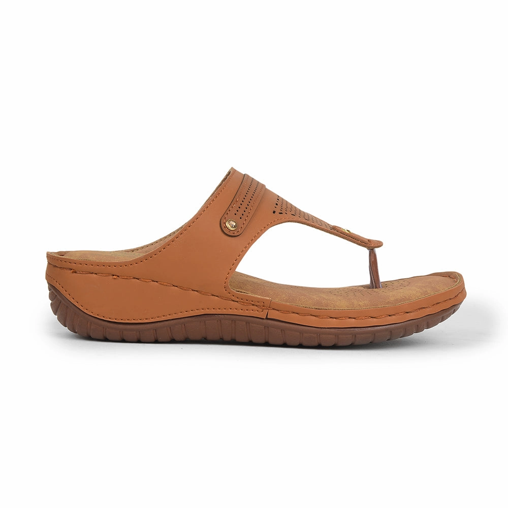 Senorita Tan Casual Slipper For Women S624-09 By Liberty