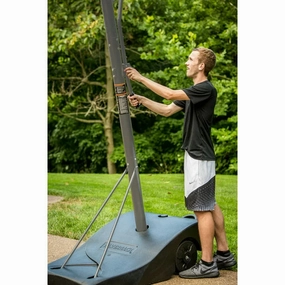 Silverback B8406F SBX 54 In. Backboard Portable Basketball Height-Adjustable Hoop System