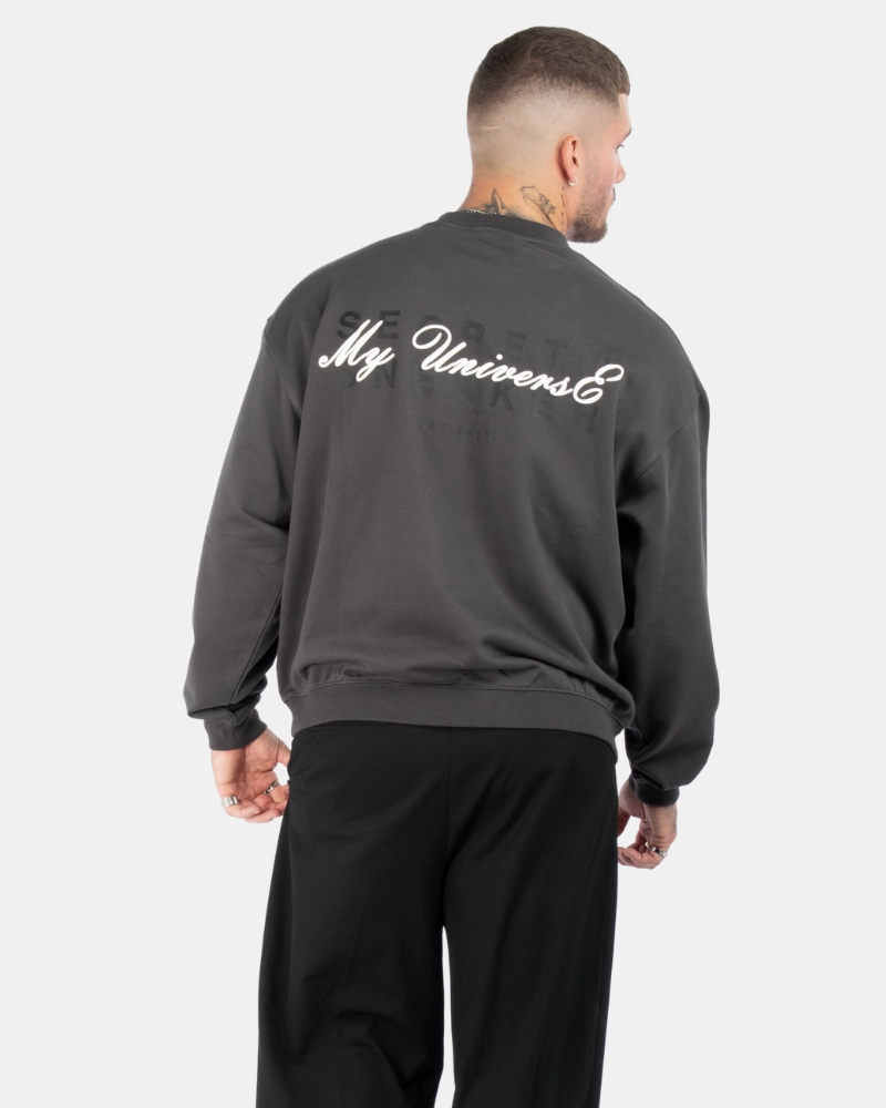 SSS MIRAGE LOGO CREWNECK ASPHALT