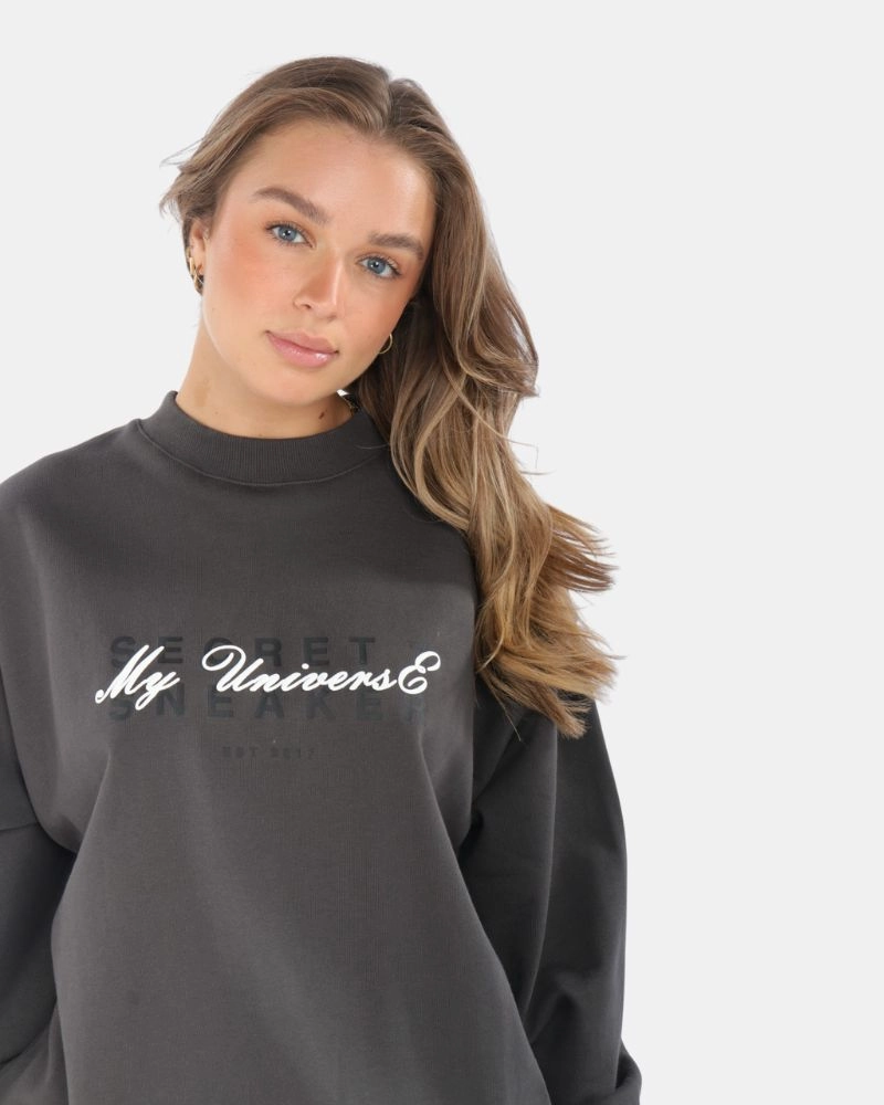 SSS MIRAGE LOGO CREWNECK ASPHALT
