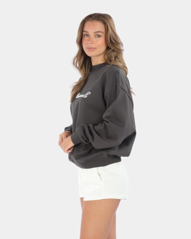 SSS MIRAGE LOGO CREWNECK ASPHALT