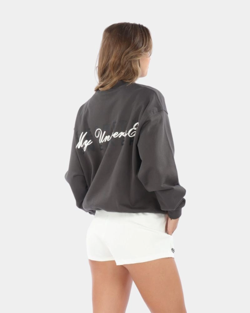 SSS MIRAGE LOGO CREWNECK ASPHALT