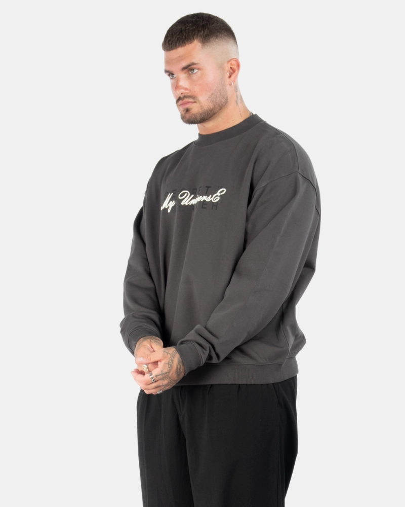 SSS MIRAGE LOGO CREWNECK ASPHALT