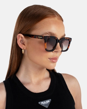 SSS MONACO LOGO SUNGLASSES TORTOISE