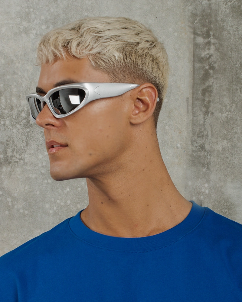 SSS REALISM AURON Y2K SUNGLASSES MIRROR LENS SILVER