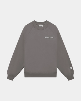SSS REALISM BACK LOGO CREWNECK COOL GREY