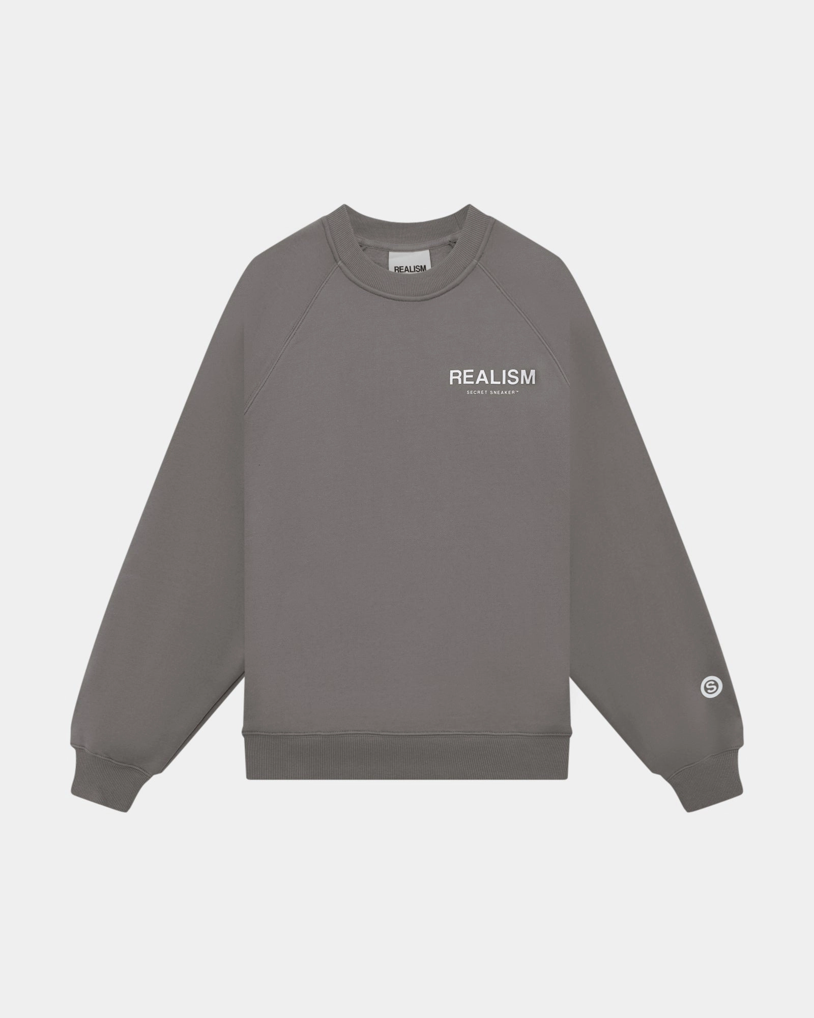 SSS REALISM BACK LOGO CREWNECK COOL GREY