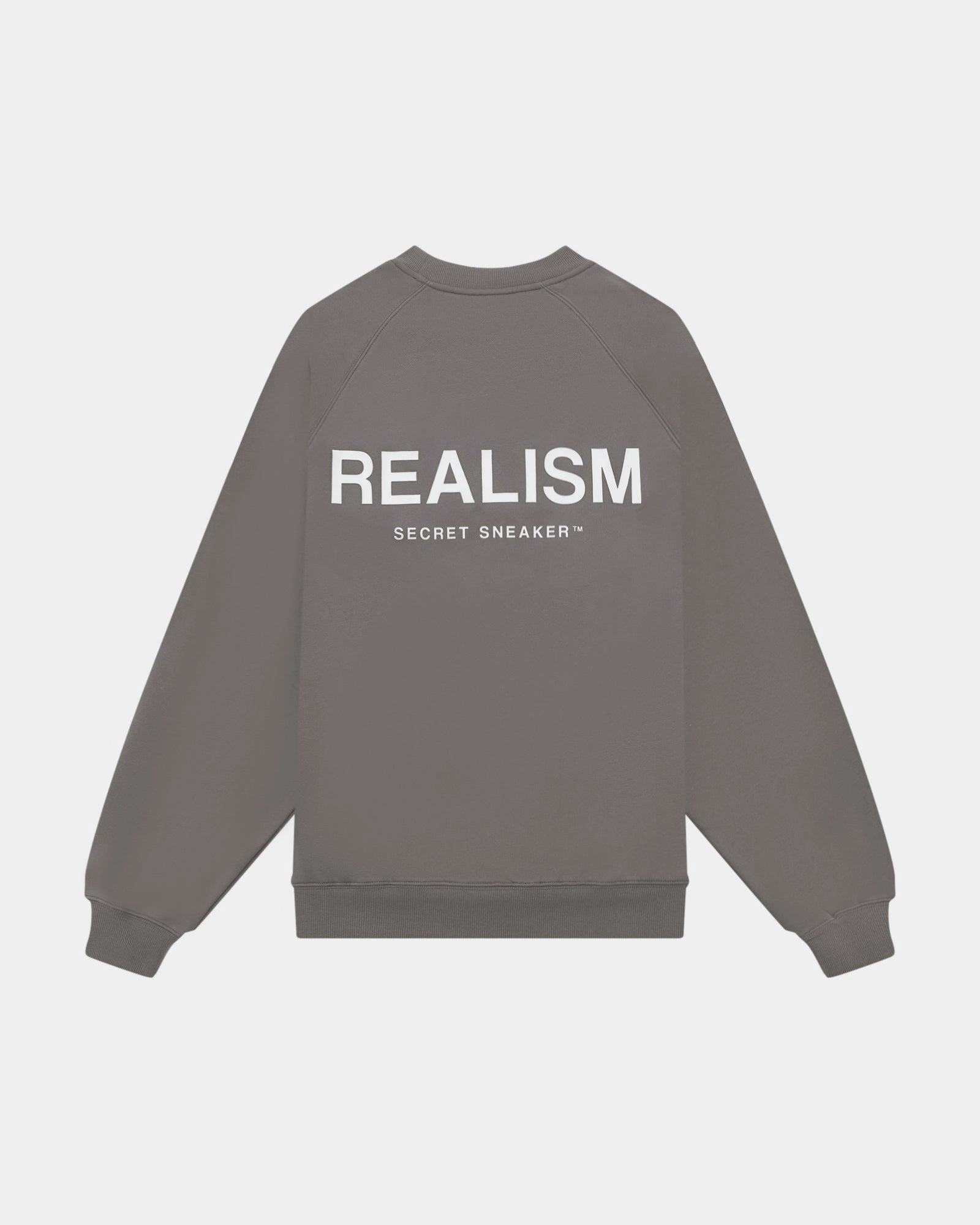 SSS REALISM BACK LOGO CREWNECK COOL GREY
