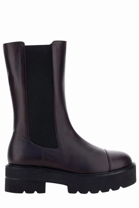 Stuart Weitzman Mid Block Heel Chelsea Boots