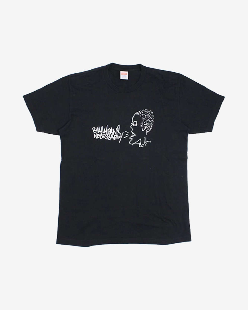 SUPREME FW14 ALL MEANS BLACK TEE