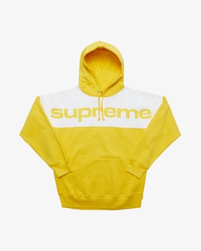 SUPREME FW17 BLOCKED YELLOW HOODIE (NEW)