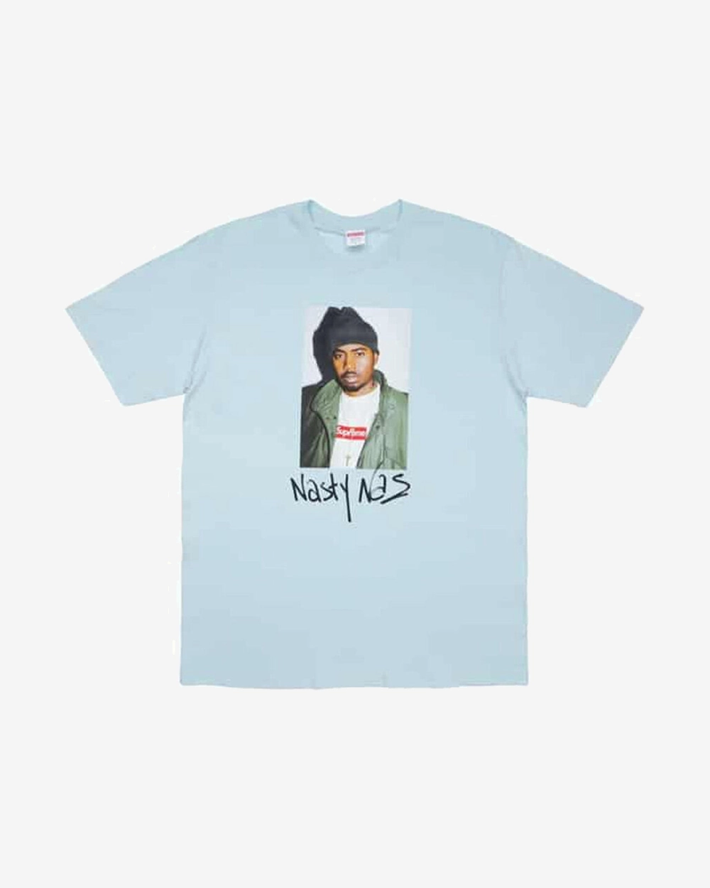 SUPREME FW17 NAS PALE BLUE TEE (NEW)