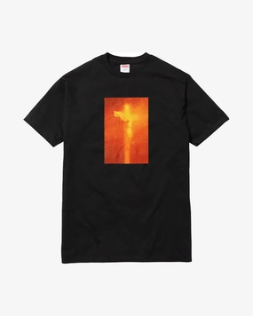 SUPREME FW17 PISS CHRIST BLACK TEE