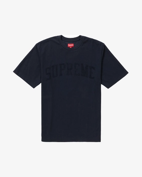 SUPREME FW18 CHENILLE ARC NAVY TEE (NEW)