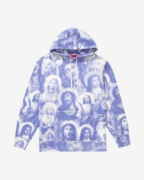 SUPREME FW18 MARY AND JESUS PURPLE HOODIE (NEW)