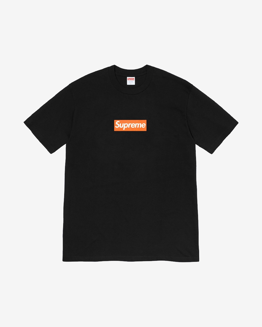 SUPREME SAN FRANCISCO ORANGE BOX LOGO BLACK TEE (NEW)