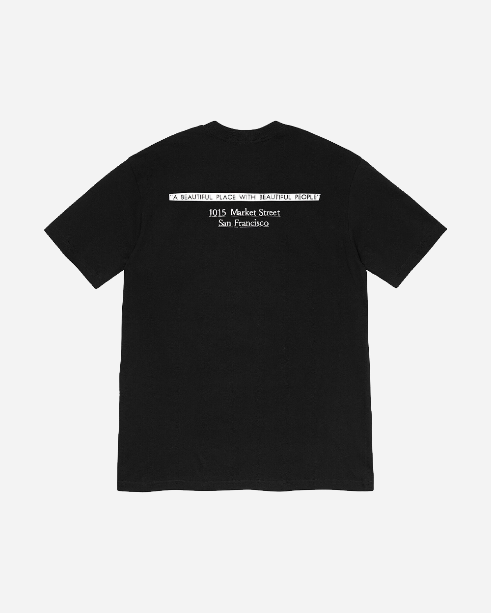 SUPREME SAN FRANCISCO ORANGE BOX LOGO BLACK TEE (NEW)