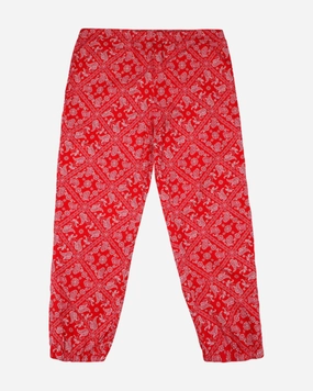 SUPREME SS18 RED BANDANA TRACK PANTS (NEW)