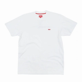 SUPREME SS18 RED SMALL BOX LOGO WHITE TEE -