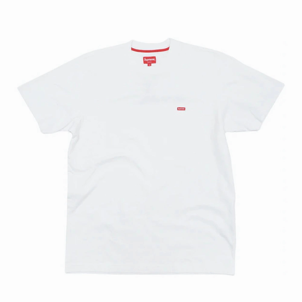 SUPREME SS18 RED SMALL BOX LOGO WHITE TEE -