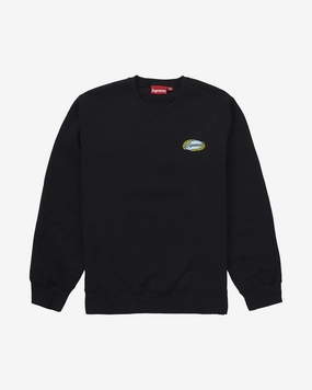 SUPREME SS19 CHAIN LOGO BLACK CREWNECK