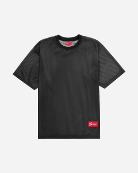 SUPREME SS23 GRADIENT MESH STRIPE JERSEY BLACK