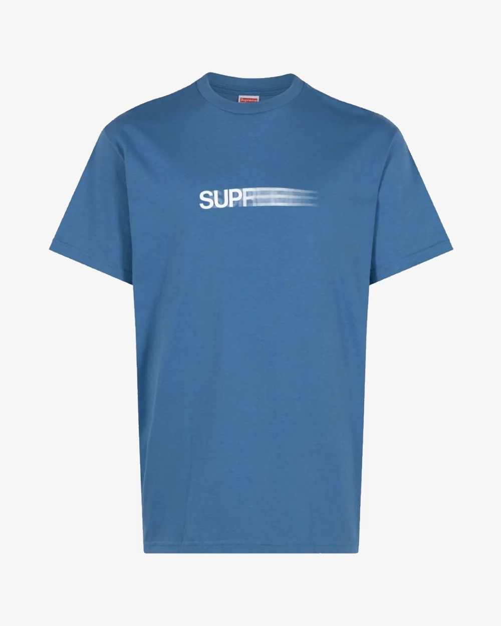 SUPREME SS23 MOTION LOGO FADED BLUE TEE