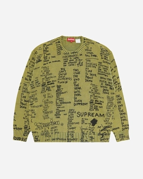 SUPREME SS23 POEMS GONZ KNIT SWEATER (NEW)